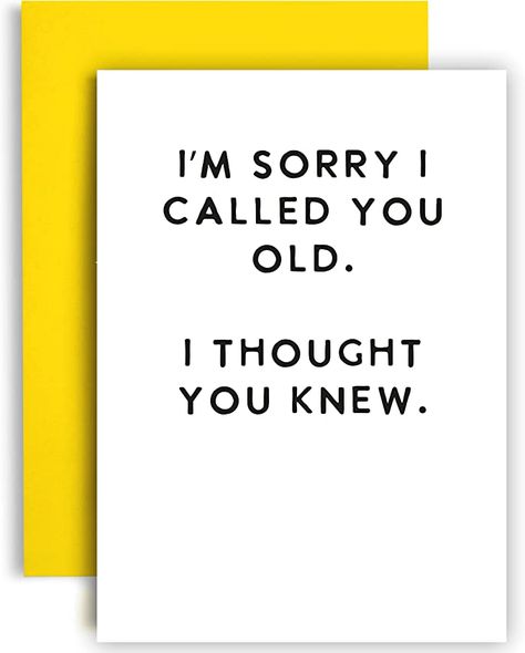 Hilarious Birthday Cards, Cards For Men, Birthday Card For Him, Birthday Card Sayings, Ge Bort, Bday Cards, Birthday Quotes Funny, Card Sayings, Funny Birthday Card