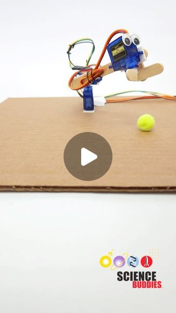 Science Buddies on Instagram: "Make your own simple robotic arm using servo motors and an #Arduino. 

Parts list, a longer video, circuit diagram, and example code are available in the student project: https://sbgo.org/roboticarm24-ig

#scienceproject #roboticsproject 
#sciencefair #STEM" Simple Circuit Projects, Robotic Arm, Stem Steam, Steam Activities, Robot Arm, Servo Motor, Student Project, Circuit Diagram, Science Fair