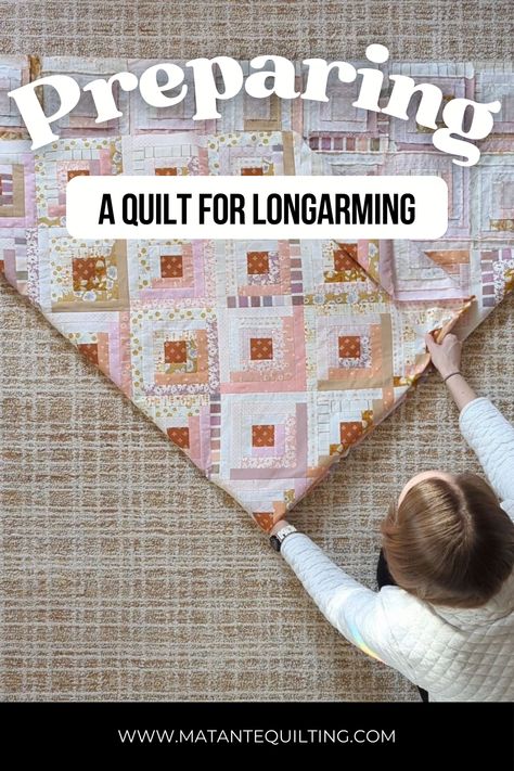 Here are my five steps for preparing a quilt for longarming. They're simple to do and will get you better results! Log Cabin Quilts, Quilting, Quilting Patterns, Writing Blog Posts, Quilting Tips, Longarm Quilting, Modern Quilts, Log Cabin, Quilt Patterns