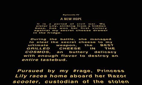 How To Make 'Star Wars' Opening Credits With Your Own Words On Them Starwars Graphic, Star Wars Credits, Star Wars Opening, Dynamic Typography, Movie Credits, Star Wars Font, How To Make Stars, Geek House, Kinetic Typography