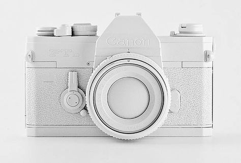 Cameras and Film in White, With All Visual Branding Removed Tumblr, Vintage Cameras, White Aesthetics, Andrew Miller, 3d Camera, All The Bright Places, White Camera, Visual Branding, White Noise