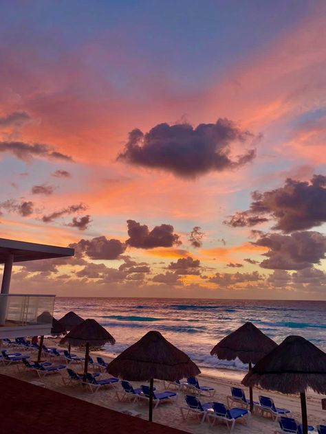 Beach vacation sunrise morning colors clouds water pretty views cabana vacation corona 
cation Cancun Mexico Aesthetic Night, Mexico Beach Aesthetic, Cancun Mexico Aesthetic, Cancun Aesthetic, Mexico Sunrise, Cancun Mexico Beaches, Cancun Sunset, Mexico Sunset, Cancun Beach