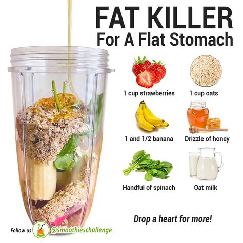 Oats Smoothie Recipes, Kiat Diet, Resep Smoothie, Fruit Smoothie Recipes Healthy, Smoothie Recipes Healthy Breakfast, Easy Healthy Smoothies, Oat Smoothie, Smoothie Drink Recipes, Smoothie Challenge