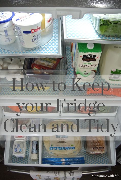 Clean Refrigerator, Fridge Shelves, Clean Fridge, Refrigerator Organization, Kids At Home, Fridge Organization, Organization Tips, Cookie Dough Cafe, Household Hacks