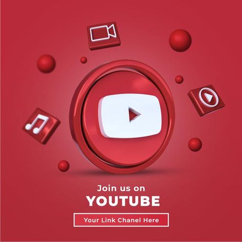 Follow us on youtube social media square... | Premium Psd #Freepik #psd #banner #facebook #social-media #mobile Youtube Design, Dental Social Media, Youtube Banner Template, D Logo, Picture Editing Apps, First Youtube Video Ideas, Social Media Buttons, Social Media Poster, Happy Birthday Quotes For Friends