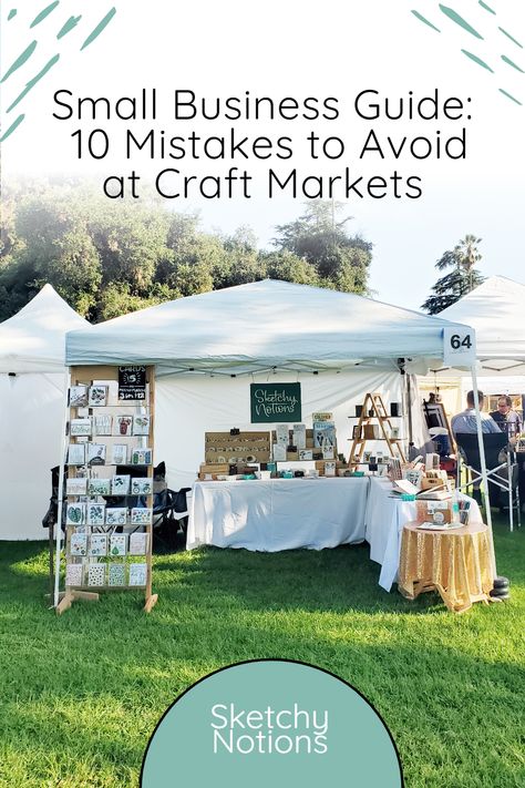 How To Make Your Market Stall Stand Out, Market Booth Decoration, Craft Market Tent Ideas, Market Booth Table Display, How To Set Up A Market Stall, How To Set Up Craft Fair Table, Baking Vendor Booth Ideas, Simple Farmers Market Booth, Cute Craft Fair Display