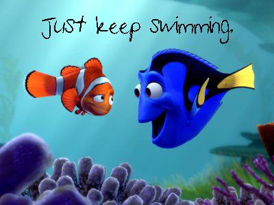 Disney Quote Finding Nemo: "Just keep swimming." Finding Nemo, Nemo Movie, You Doodle, Cartoon Wallpaper Hd, Keep Swimming, Pixar Movies, Kung Fu Panda, About Time Movie, New Classic