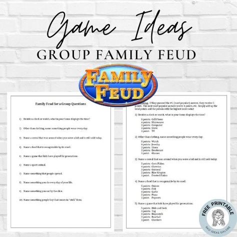 Family Feud Game Night, Retirement Family Feud, Family Fued Diy, Diy Family Feud Game Board, Family Get Together Games, Family Feud Game Board, Family Fued Game Diy Board, Family Fued Game Diy Questions, Diy Family Feud