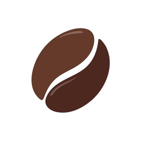 Coffee Graphic Design Illustration, Coffee Bean Drawing, Coffee Been, Starbucks Drawing, Coffee Bean Design, Coffee Bean Logo, Coffee Logo Design, Cafe Logos, Cafe Icon