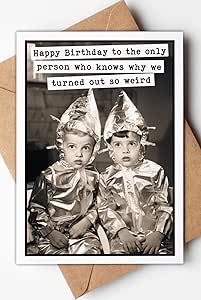 Greeting Card For Sister, Sister Birthday Gift Ideas, Birthday Card Brother, Sister Birthday Card Funny, Birthday Card Sister, Brother Birthday Card, Mom Birthday Card, Birthday Greetings Funny, Birthday Cards For Brother