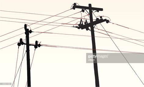 Electric poles and wires : Vector Art Electrical Wire Art, Telephone Wire Tattoo, Electric Pole Drawing, Collage Material, Ear Piece, Dancing Drawings, Graphic Inspiration, Abstract Tattoo, Paintings I Love