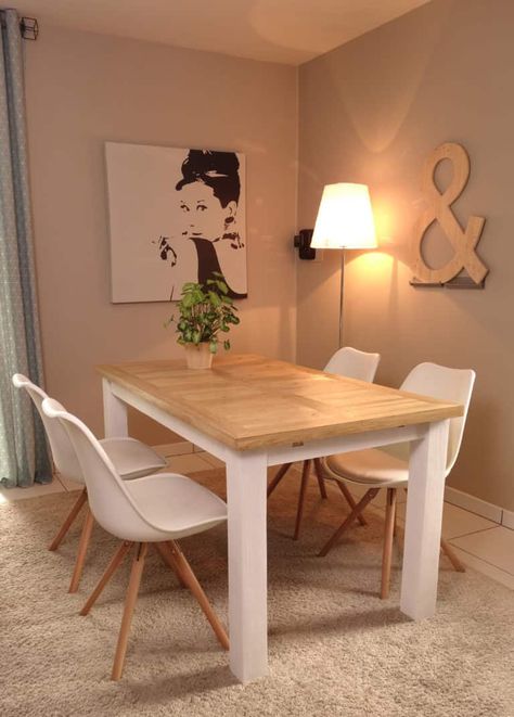 Small Kitchens, Pallet Dining Table, Diy Dining Table, Diy Dining, 아파트 인테리어, Dining Room Small, Small Dining, Diy Table, Modern Room