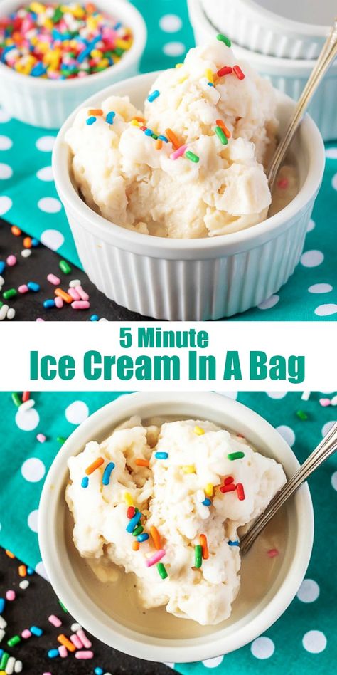 Make Your Own Ice Cream In A Bag, Ice Cream In A Bag Recipe With Milk, Homemade Ice Cream Recipes In A Bag, I’ve Cream In A Bag, Make Ice Cream In A Bag, Ice Cream Science Preschool, Ice Cream In A Bag Recipe Kids, Homemade Ice Cream In A Bag, How To Make Ice Cream In A Bag