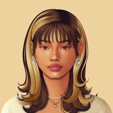 Sims 4 Cc Hair Middle Part, Sims 4 90s Cc Hair, Sims 4 Skunk Hair, Sims 4 Cc Patreon Maxis Match Hair, 2000s Sims 4 Cc Hair, Sims 4 Hair Conversion, Sims 4 Hair Highlights Cc, Sims 4 Highlights Hair, Sims Mod Hair