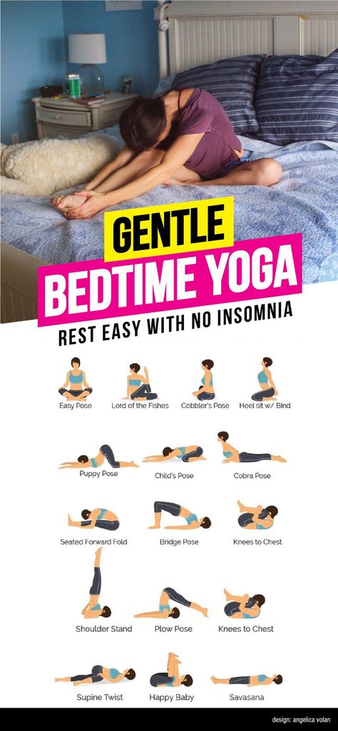 Gentle Bedtime Yoga | How To De-Stress & Sleep Deeply Bedtime Yoga Poses, Yoga Before Bed, Gentle Yoga Flow, Motivasi Diet, Bed Workout, Bedtime Yoga, Beginner Yoga Workout, Sleep Yoga, Latihan Yoga