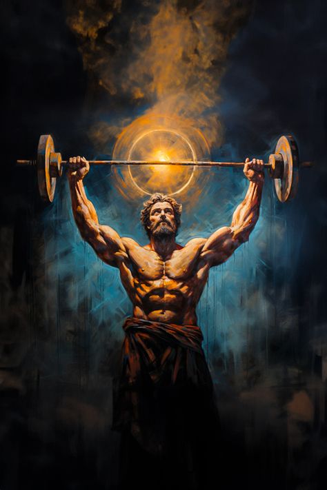 Gym Motivation Wallpaper, Gym Wallpaper, Gym Poster, Gym Art, Gym Guys, Greek Mythology Art, Mythology Art, Cool Wallpapers Art, Greek Art