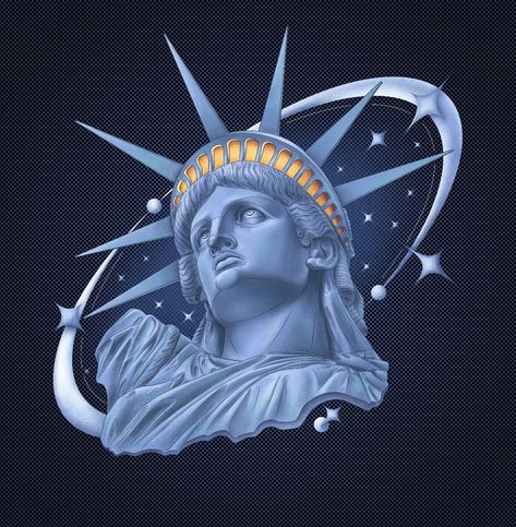 Y2K Liberty statue on Behance Patung Liberty, Statue Of Liberty Art, Statue Of Liberty Drawing, Statue Of Liberty Tattoo, Neon Decorations, Liberty Logo, Graffiti Face, Liberty Tattoo, Dtf Designs