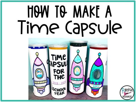 If you came to this site, you either purchased the time capsule activity and are looking for directions, or want ideas for your own time capsules.  These are so much fun to do with students of all ages!  Enjoy! Time Capsule Activity, Class Time Capsule Ideas, Time Travel Activities For Kids, Time Capsule Ideas For Kids, Back To School Time Capsule, Time Capsule Kids, Time Capsule Ideas, Classroom Must Haves, Homeschool Writing