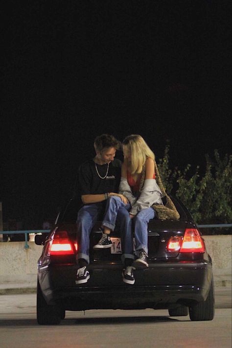 Couple Photo With Car, Car Couple Pics, Matching Cars His And Hers, Jdm Couple, Car Couple Photos, Car Couple Goals, Car Couple Pictures, Couple Car Pics, Car Pics Aesthetic