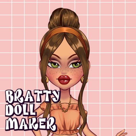 Create your own doll with a passion for fashion inspired by the Bratz line of dolls! There's dozens of y2k inspired items to choose from to crate your own... Cool Items Aesthetic, Bratz Doll Logo, Bratz Names, Bratz Doll Art, Bratz Outfits Inspiration, Bratz Fanart, Bratz Icon, Brats Doll, Bratz Dolls Aesthetic