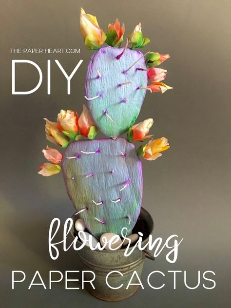 Cactus Paper Mache, Paper Mache Cactus Diy, Crepe Paper Cactus, Crepe Paper Succulents, Paper Mache Cactus, Paper Mache Plants, Tissue Paper Cactus, Paper Cactus Diy, Paper Plate Cactus