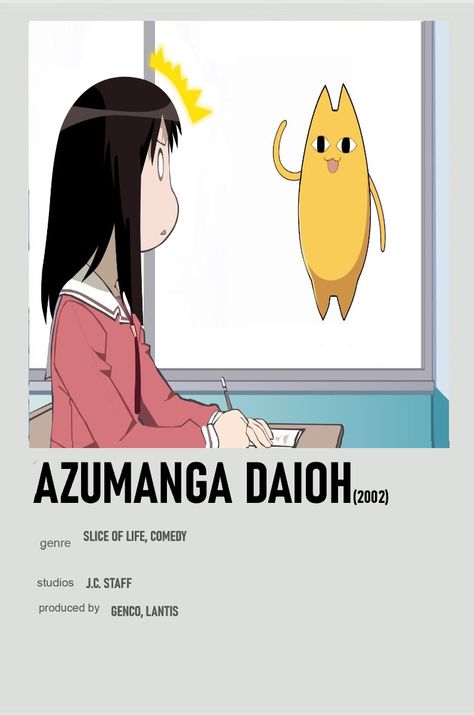 Poster Polaroid, Anime Minimalist Poster, Azumanga Daioh, Japanese Animated Movies, Anime Suggestions, Film Anime, Comedy Anime, Animes To Watch, Good Anime To Watch