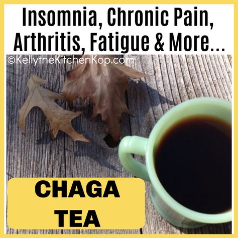 Health Benefits of Chaga Mushroom Tea - Kelly the Kitchen Kop Chaga Mushroom Tea, Chaga Tea, Kale Pasta, Mushroom Tea, Chaga Mushroom, Tea Benefits, Homemade Vanilla, Coconut Sugar, Herbal Tea