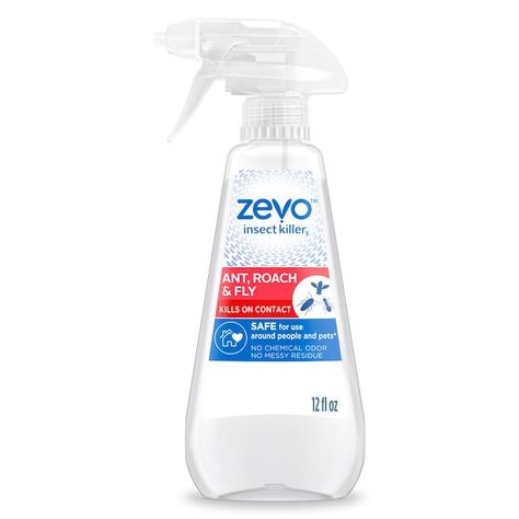 STEM Ants Roaches and Flies Repellent 12-fl oz Home and Perimeter Indoor/Outdoor Bug Spray in the Insect Repellents department at Lowes.com Zevo Insect, Fly Spray, Plants Unit, Kill Ants, Insect Spray, Are Essential Oils Safe, Bug Spray, Fruit Flies, Flying Insects