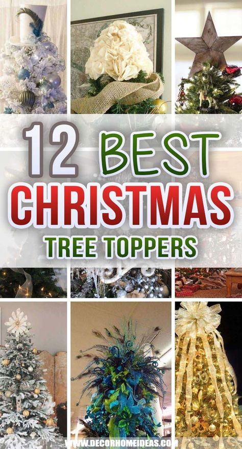 Best Christmas Toppers Christmas Tree Toppers Ideas 2022, Star Topper Christmas Tree, Christmas Tree Topper Ideas 2022, Alternative Christmas Tree Topper, Creative Christmas Tree Toppers, Tree Toppers For Small Christmas Trees, Floral Christmas Tree Topper, Alternative Tree Toppers, Floral Picks Christmas Tree