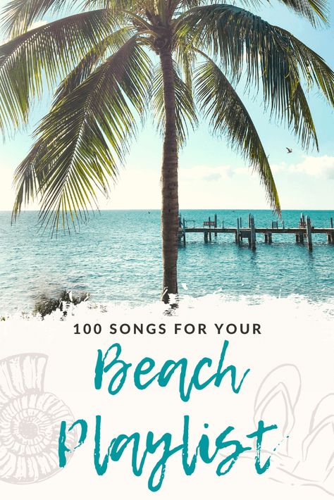 The best fun and chill songs for your beach playlist. I always make a playlist in Spotify for my tropical vacations, and my beach playlist includes a little bit of everything. From the Eagles to Rihanna to Jack Johnson, there are song ideas for all musical tastes. #beachplaylist #beachplaylist2020 #beachmusic #summermusic #beach #beachplaylistchill #bestbeachplaylist Beach Music Playlist, Beach Music Aesthetic, Beach Songs Playlist, Summer Songs Playlist 2024, Caribbean Playlist, Summer Playlist 2024, Vacation Songs, Roadtrip Music, Beach Playlist