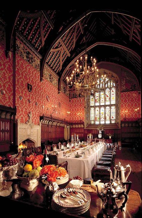 Lismore Castle Interior, County Waterford, Ireland Originally built in 1185 by King John, Lismore Castle was owned in turn by Sir Walter Raleigh and Richard Boyle, First Earl of Cork, before passing to the Fourth Duke of Devonshire in 1753. Scottish Castles, Castle Interior, Chateau Medieval, Irish Castles, Castles In Ireland, Castle Mansion, Castles Interior, Medieval Castle, Manor House