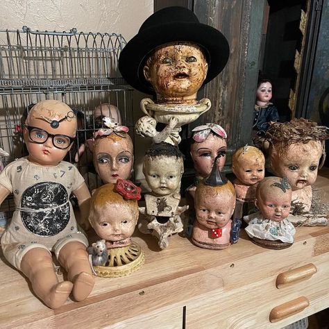 Creepy Steampunk, Doll Island, Repurposed Dolls, Grave Robber, Altered Dolls, Creepy Doll Halloween, Creepy Baby Dolls, Halloween Dolls, Assemblage Art Dolls