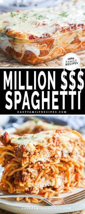 Million Dollar Spaghetti Pioneer Woman, Family Spaghetti Dinner, Million Dollar Spaghetti With Meatballs, Million Dollar Spaghetti For 2, Meatless Million Dollar Spaghetti, Spaghetti Hamburger Recipes, Gluten Free Million Dollar Spaghetti, Lazy Spaghetti Recipe, Meals Husbands Love