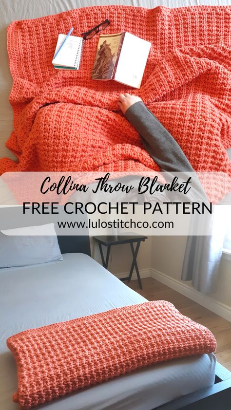 Chunky Crochet Throw Blanket, Chunky Crochet Throw, Crochet Throw Pattern, Bunny Blanket, Crochet Simple, Crochet Blanket Afghan, Waffle Stitch, Step By Step Crochet, Crochet Throw Blanket