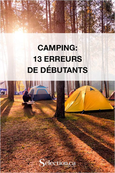 Vous êtes nombreux à vouloir vous évader cet été, que ce soit au chalet, en roadtrip ou en voyage de pêche. Le camping reste un choix populaire parce qu’il offre un accès à de grands espaces verts; idéal pour des vacances «en distanciation sociale». Quoi qu'il en soit, voici des conseils à suivre pour éviter de commettre les 13 erreurs de débutant les plus fréquentes en camping. Tent Camping, Glamping, Camping, Outdoor Gear, Tent, Camping Sauvage, Car Camping, Van Life, Event Planning