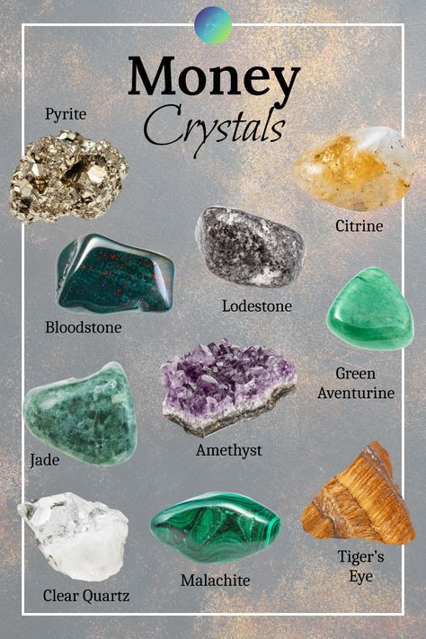 Types Of Crystals Stones, Gemstone For Wealth, Crystals For Money And Luck, Good Luck Crystals Stones, Crystal For Prosperity, Stones For Luck, Spiritual Stones Crystals, Crystals For Money And Success, Crystals For Financial Abundance