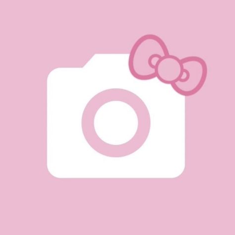 Kawaii, Hello Kitty Camera Icon, Hello Kitty Icon, Kitty Icon, Cat App, Pink Camera, Hello Kitty Themes, Hello Kitty Images, Camera Logo