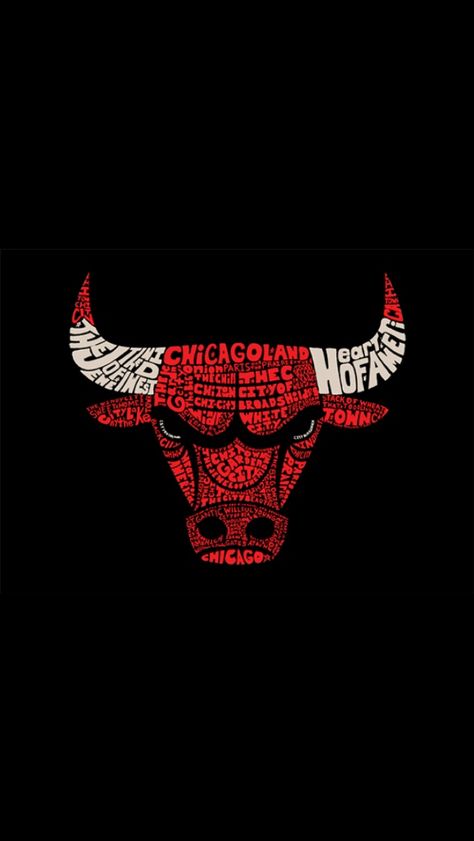 Chicago Bulls Tattoo, Sketch Things, Logo Chicago Bulls, Words And Their Meanings, Word Illustration, Chicago Bulls Wallpaper, Bull Face, Bulls Wallpaper, Nba Bulls