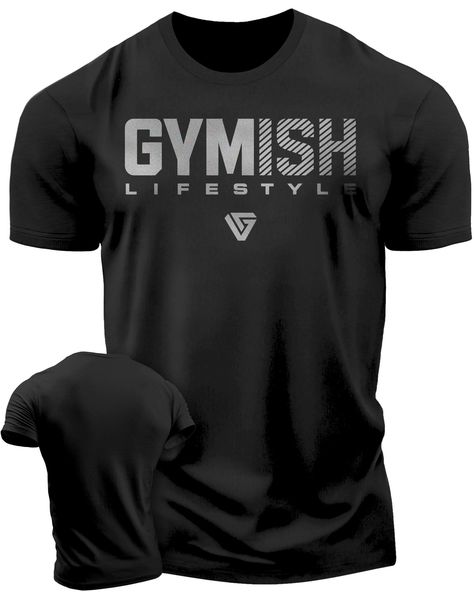 PRICES MAY VARY. T-Shirts 60% Cotton/40% Poly; Hoodie 100% Cotton Made in USA and Imported Pull On closure Machine Wash Gymish Lifestyle Gym Shirt - Introducing Gymish Lifestyle's collection of male gym workout t-shirts, the perfect addition to your workout wardrobe. Our motivational gym t-shirts are designed to inspire and motivate you to push harder and reach your fitness goals. Whether you're hitting the gym, weightlifting, or running, these workout shirts for men are the perfect choice. Gym Gym Therapy, Gym Tshirt Design, Powerlifting Shirts, Gym Shirts Mens, Weightlifting Shirts, Funny Gym Shirts, Crossfit Clothes, Fitness Shirts, Gym Attire