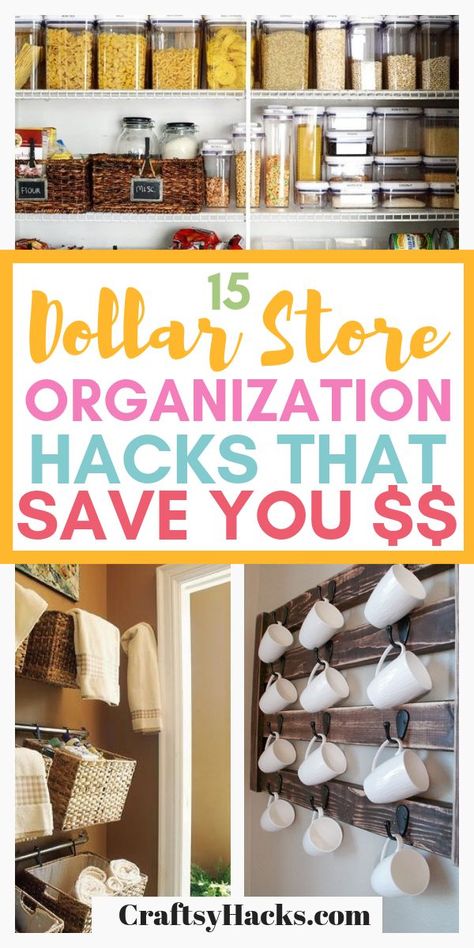 Organisation, Dollar Store Organization Hacks, Dollar Store Organization, Craft Closet Organization, Diy Organizer, Apartment Hacks, Dollar Store Diy Organization, Kids Closet Organization, Home Cozy