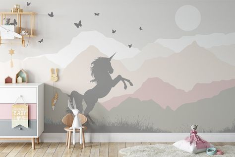 Unicorn Colorful Mountains Butterflies Wallpaper Self Adhesive Peel & Stick Wall Sticker Wall Decoration Minimalistic Scandinavian Removable Materials; Peel and Stick Vinyl or Non-Woven Embossed removable Wallpaper FEATURES: Wallpaper; * High Quality Non-Woven Embossed Matt Wallpaper * High Washability, UV Rays Resistant * Easy for use and application * Easy removable * Applicable with glue * Weight : 250 gr/m2 Pell and Stick; * Environment friendly and waterproof. * Easy to install and cut Unicorn Wall Painting, Unicorn Nursery Ideas, Unicorn Mural, Girls Bedroom Unicorn, Unicorn Wall Mural, Gold Abstract Wallpaper, Unicorn Wall Decor, Butterflies Wallpaper, Unicorn Room