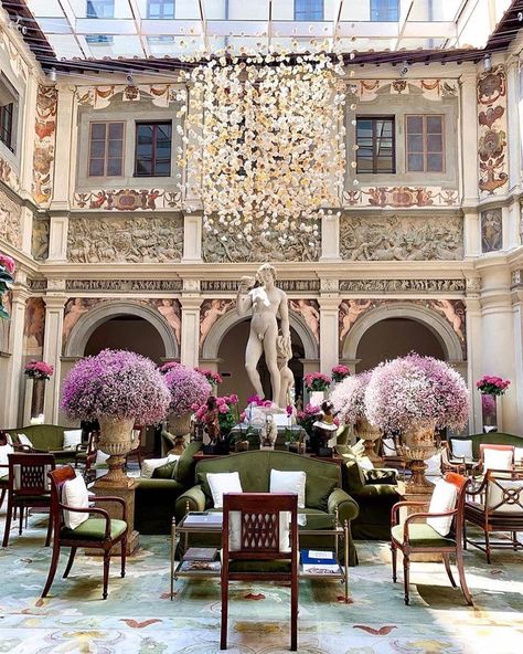 Four Seasons Hotels | Florence #Italy “Whether strolling through the Giardino della Gherardesca, or taking in the ornate architectural details of the lobby, @FSFlorence has a…” Pink Setup, Florence Hotels, Hotel Kuala Lumpur, Head Over Heels In Love, Lifestyle Website, Firenze Italy, Most Luxurious Hotels, Gorgeous Bedrooms, Hotel Interior Design