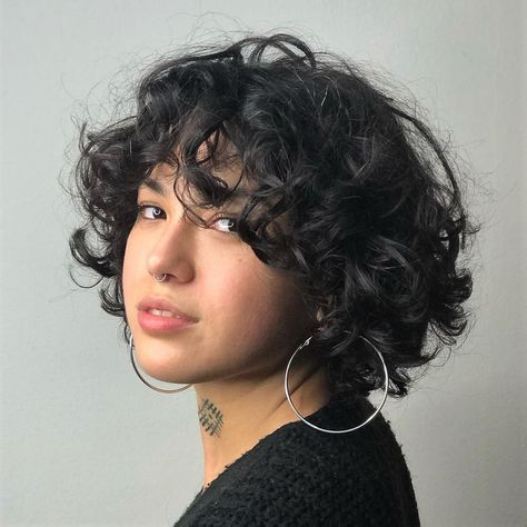 50 Best Haircuts and Hairstyles for Short Curly Hair in 2022 - Hair Adviser Messy Curly Bob Hairstyles, Very Short Bob Curly Hair, Messy Curly Short Hair, Curly Bob With Bangs Hairstyles, Pixie Bob Curly Hair, Short Hairstyle Women With Bangs Curly, Short Curly Messy Hair, Long Pixie Curly Hair, Curly Hair French Bob