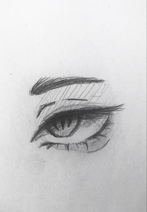 Eye Drawing Cat Eyes Drawing, Girl Eyes Drawing, Cute Eyes Drawing, Eye Drawing Tutorials, Seni Dan Kraf, 그림 낙서, Eye Sketch, Girl Drawing Sketches, Art Tools Drawing