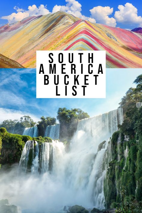 The most comprehensive South America bucket list! Find all the best destinations here! America Bucket List, South America Travel Route, Columbia South America, Cheapest Countries To Visit, South America Travel Photography, Photography Culture, South America Travel Itinerary, Europe Culture, Travel People