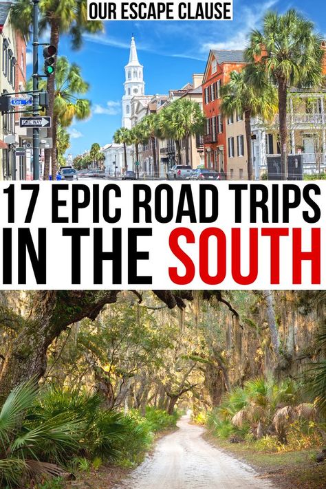 Looking for the best road trips in the south? From sublime cities to national parks, here are the best southern road trip ideas! deep south road trip itineraries | southeast usa road trip ideas | road trip south usa | road trip southeast usa Southern Usa Road Trip, Rv Trip Planner, Usa Road Trip Ideas, Southern Road Trips, South Usa, Southern Usa, Beach Road Trip, Rv Destination, Usa Road Trip