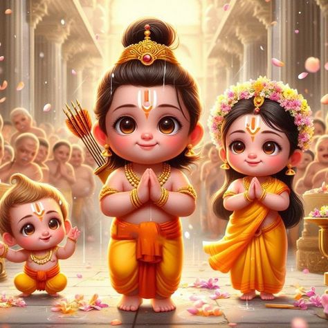 Sita Cartoon Images, Shree Ram And Sita, Shri Ram Sita, Cute Ram, Ram And Sita, Lord Ram Image, Bhagwan Ji, Ram Sita, Caricature Wedding