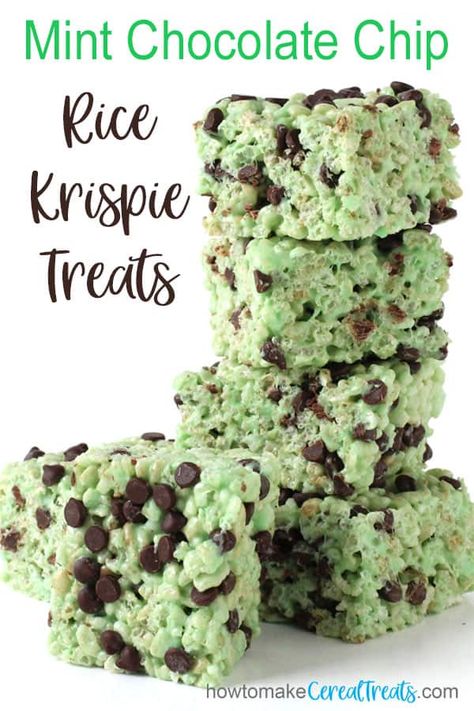 Chocolate Chip Rice Krispie Treats, Mint Rice, Rice Krispie Treats Recipe, Chocolate Rice Krispie Treats, Rice Crispies, Recipe Rice, Rice Krispy Treats, Krispie Treats Recipe, Rice Krispy Treats Recipe