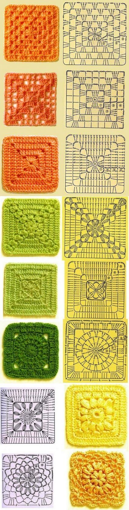 How To Crochet a Granny Square Patterns Tutorials For Beginners - DIY Easy Crochet Patterns Crochet Learning, Corak Menjahit, Granny Square Crochet Patterns Free, Crochet Bedspread Pattern, Crochet Stitches Guide, Mode Crochet, Crochet Design Pattern, Crochet Bedspread, Pola Sulam