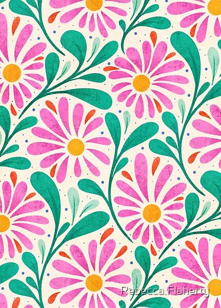 Colorful Flower Pattern, Colorful Floral Pattern, Mexican Patterns Design, Surface Pattern Design Textiles, Aesthetic Design Patterns, Pattern Design Aesthetic, Pattern Design Black And White, Design Background Pattern, Black And White Pattern Design